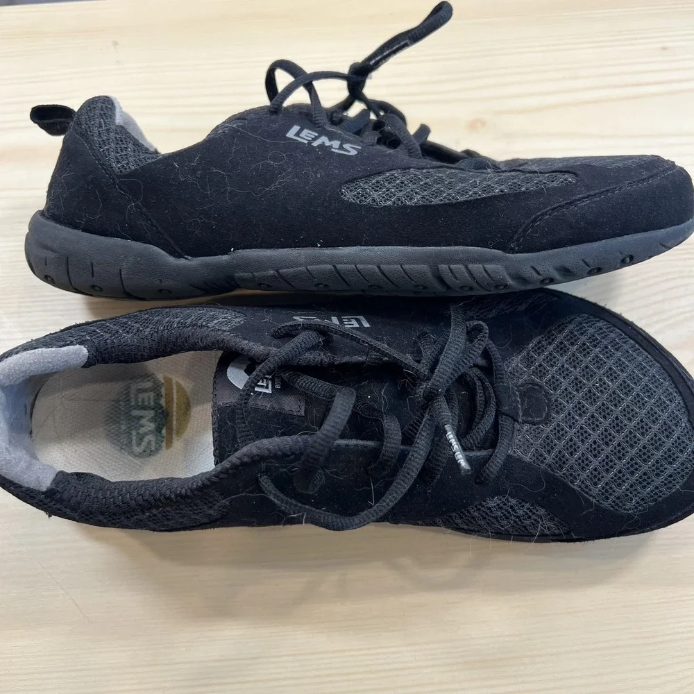 Lems Primal 2 Shoes Mens Size 10 Black Mesh Barefoot Athletic Sneakers LM211015